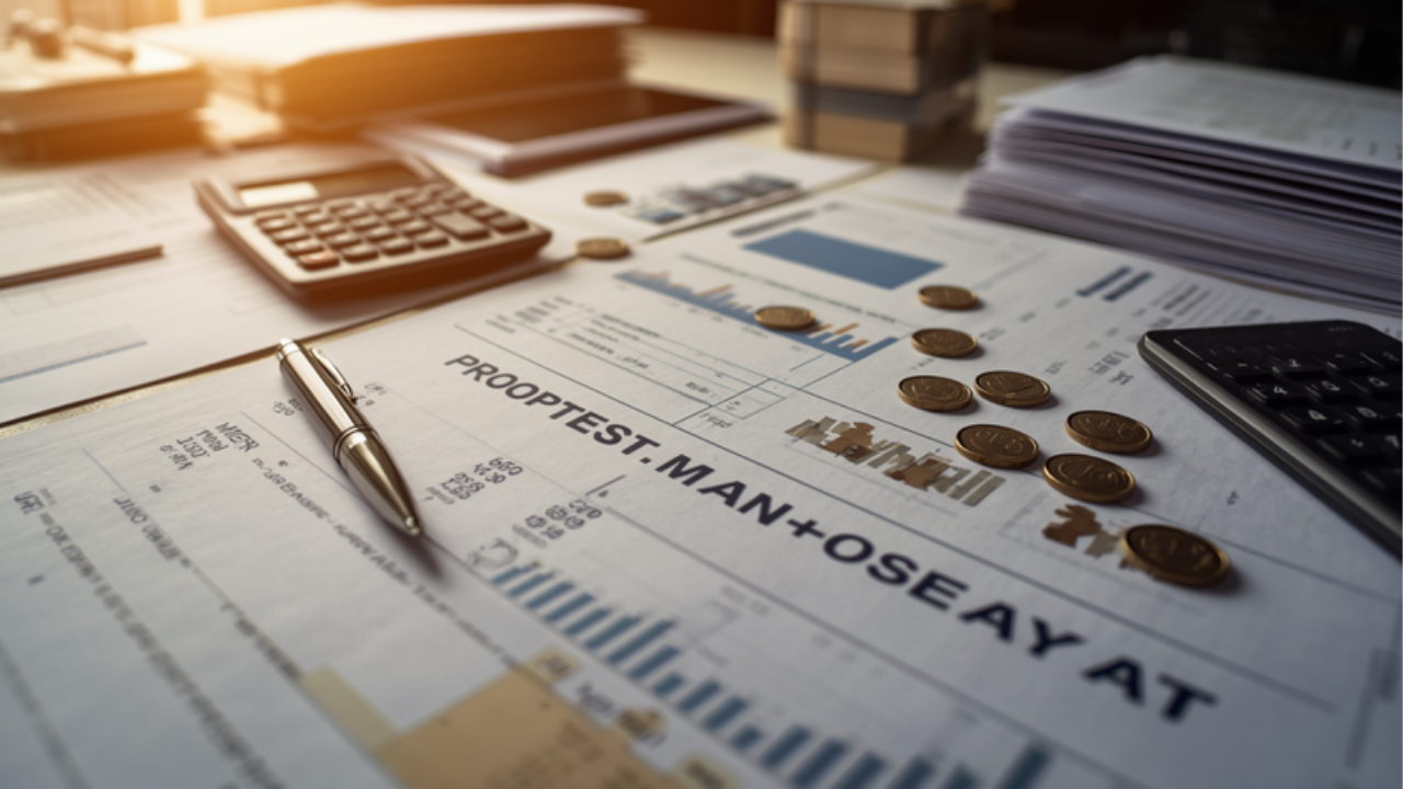 Documentos contables, calculadora y monedas — gestión económica de comunidades